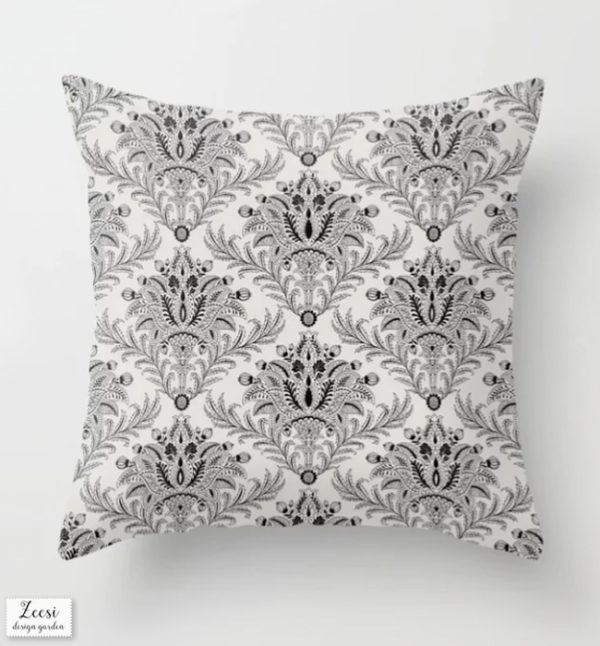 pillow indian damask