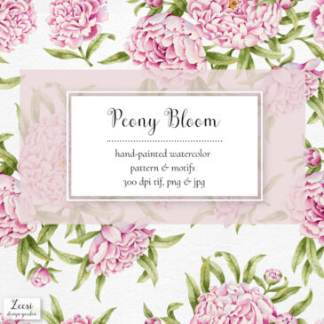 Peony Bloom Pattern & Motifs