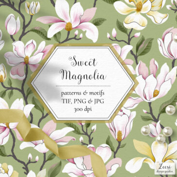 Sweet Magnolia Patterns & Motifs
