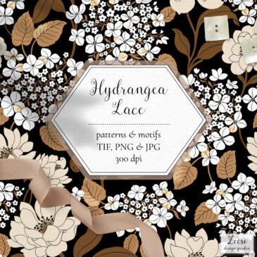 Hydrangea Lace Pattern & Motifs